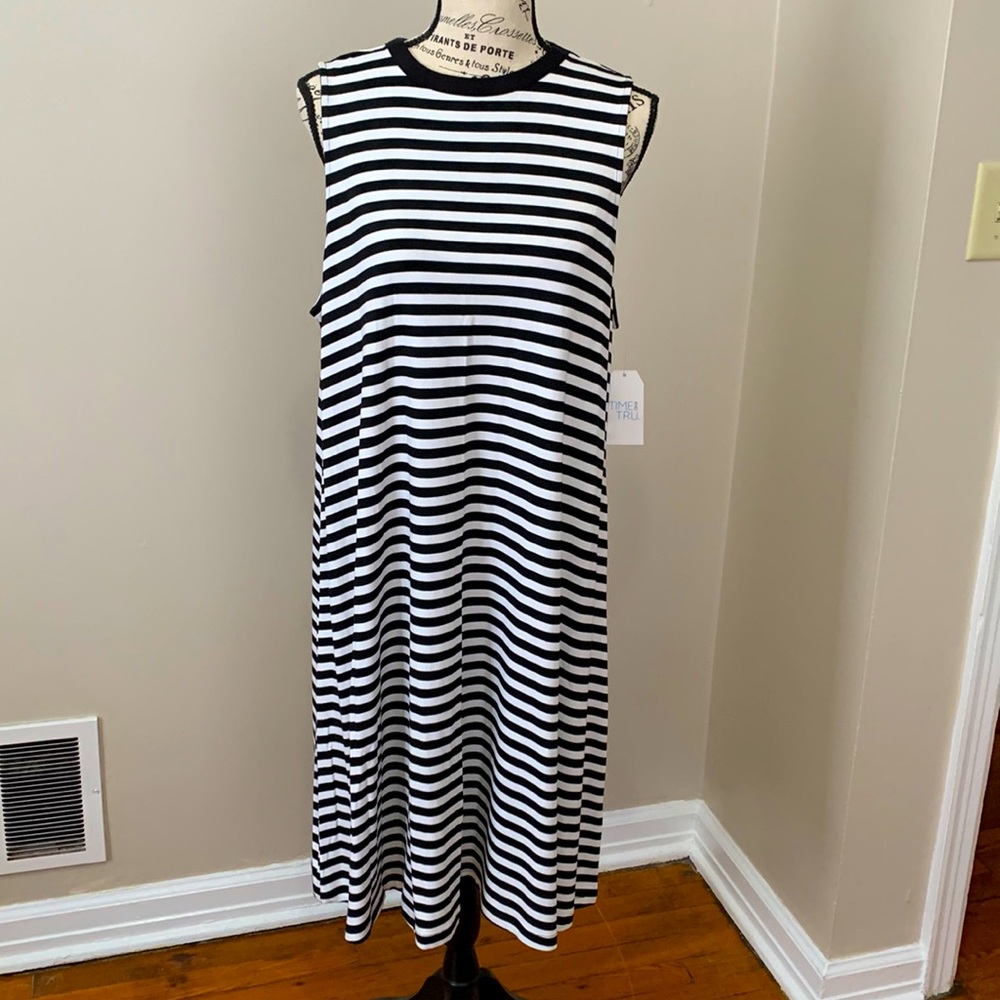 Striped Sleeveless Dress